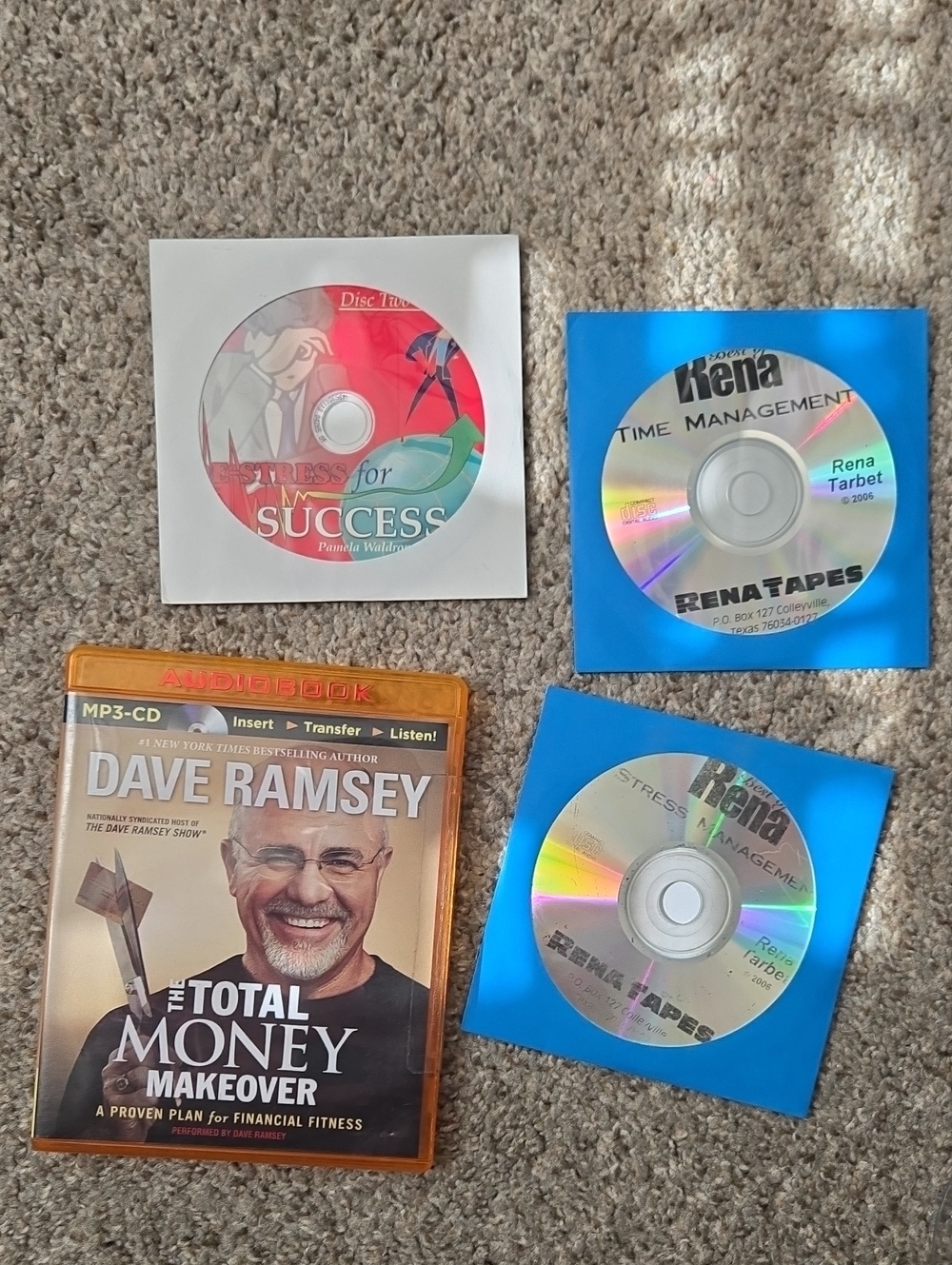 Dave Ramsey The Total Money Makeover MP3-CD Audiobook - Brown/Orange Case